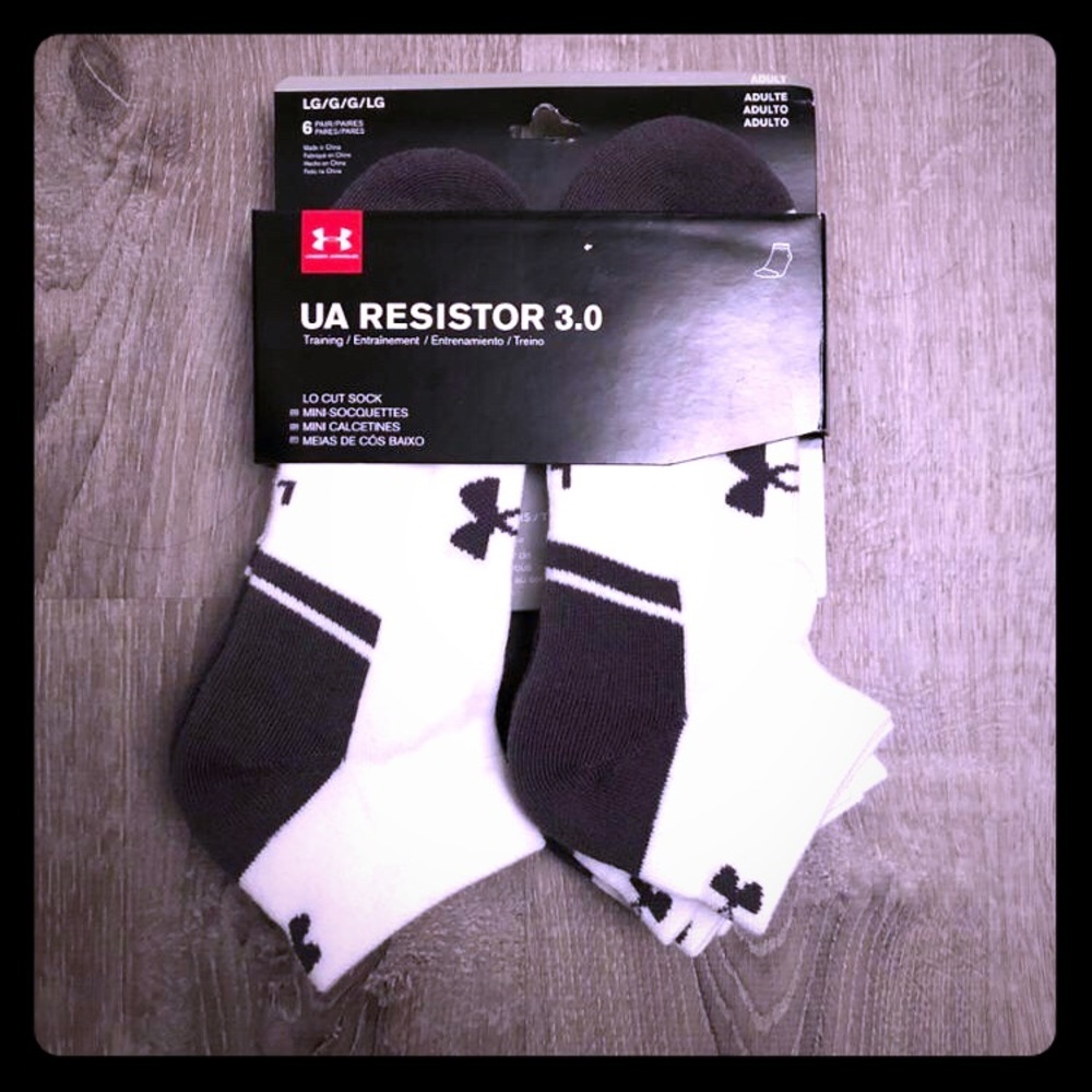 NEW UNDER ARMOUR MEN’S LARGE WHITE  RESISTOR 3.0
